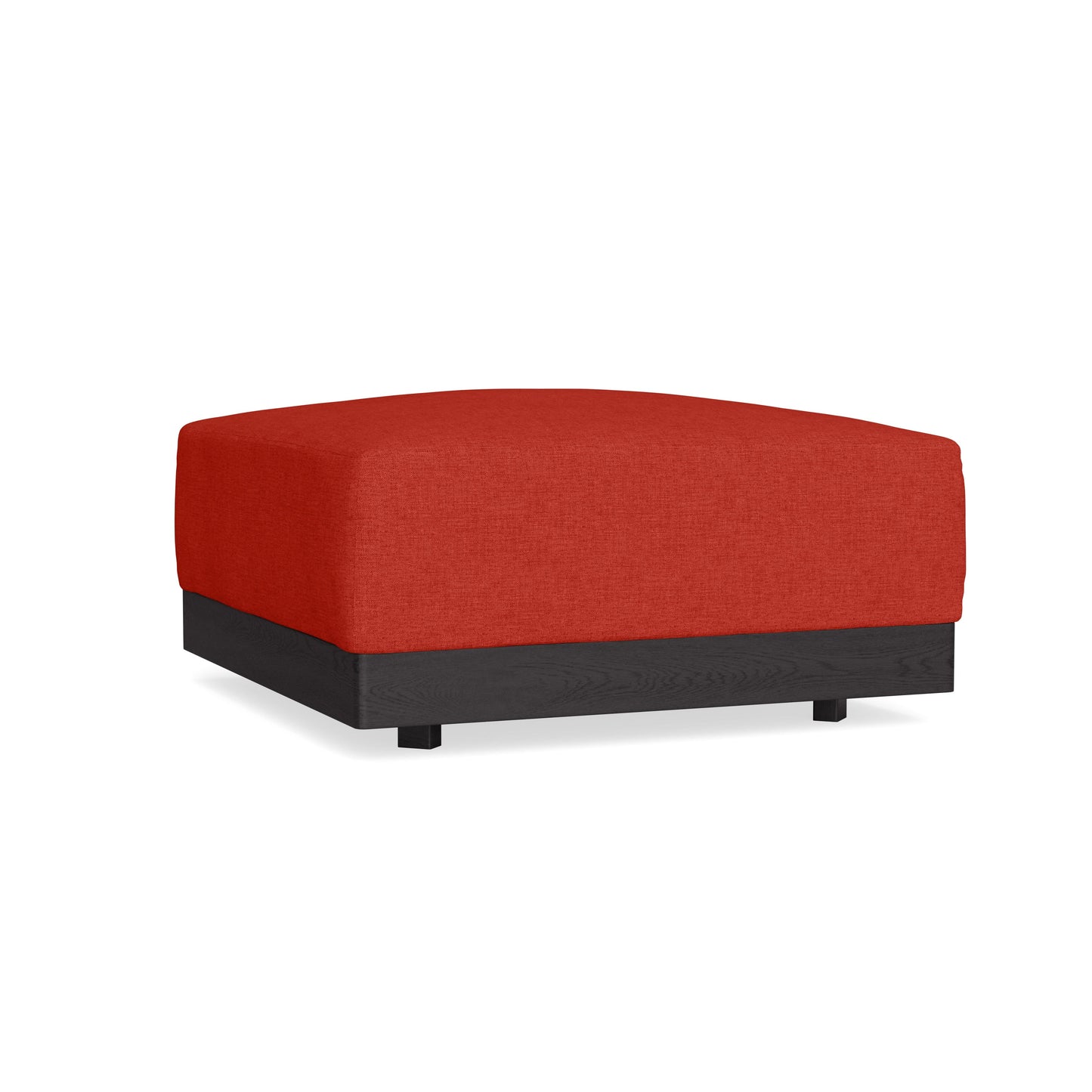Modular Bondi Black Ottoman in Cayenne | Classic Blend