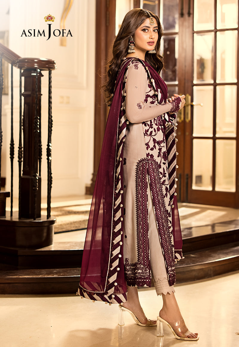 AJJM-11 EMBROIDERED CHIFFON 3 PCS