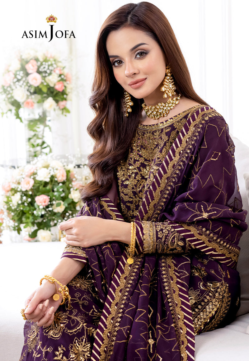 AJJM-06 EMBROIDERED CHIFFON 3 PCS