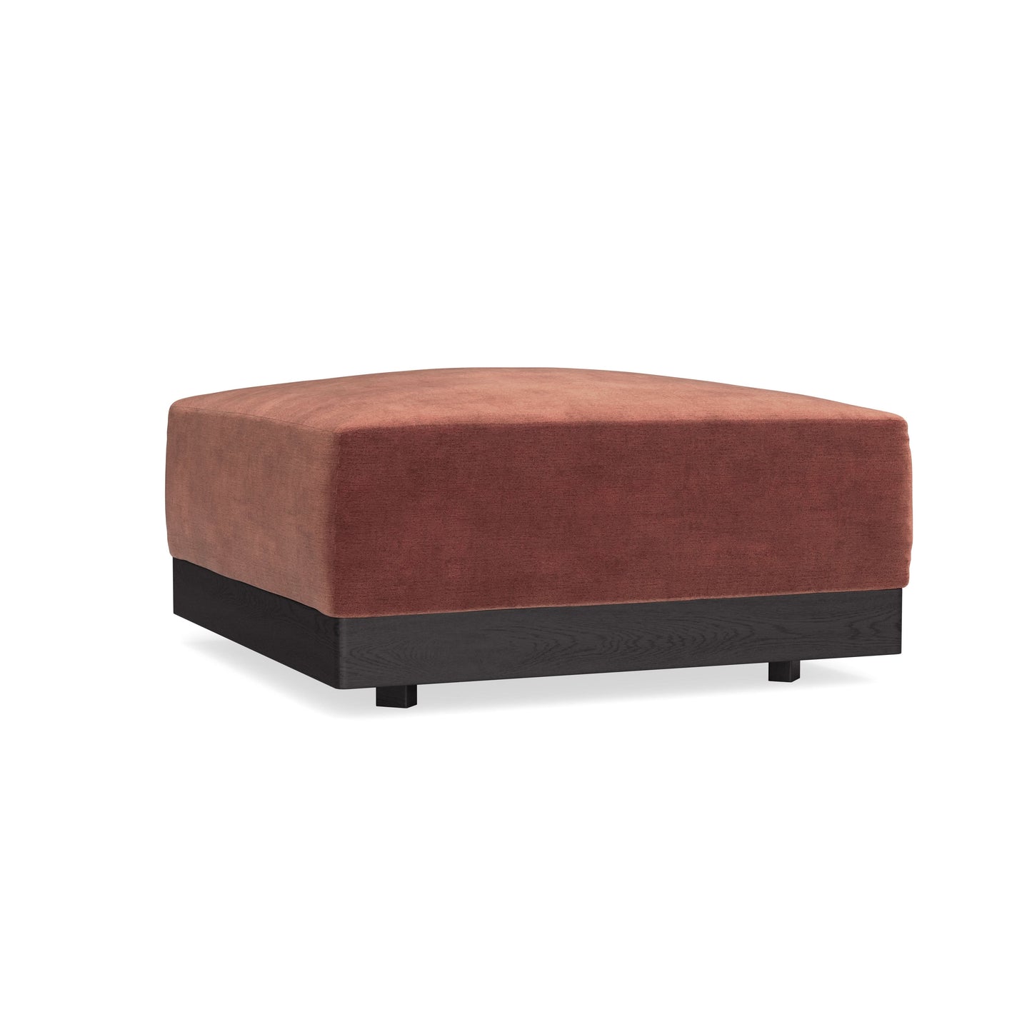 Modular Bondi Black Ottoman in Spice | Memory Foam Blend