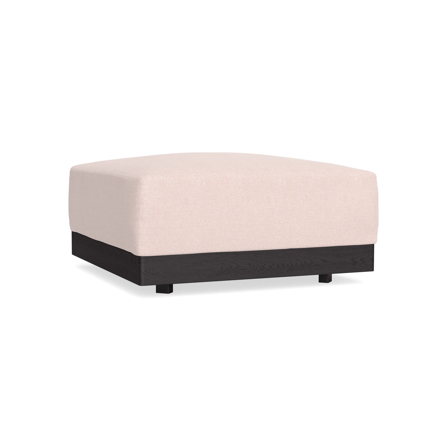 Modular Bondi Black Ottoman in Peony | Memory Foam Blend
