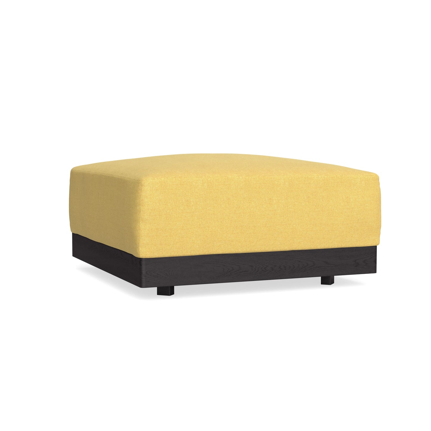 Modular Bondi Black Ottoman in Goldenrod | Classic Blend