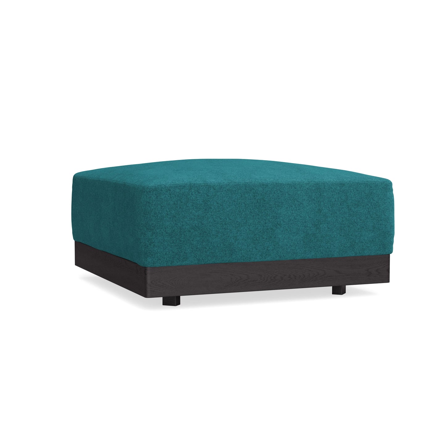 Modular Bondi Black Ottoman in Ocean | Classic Blend