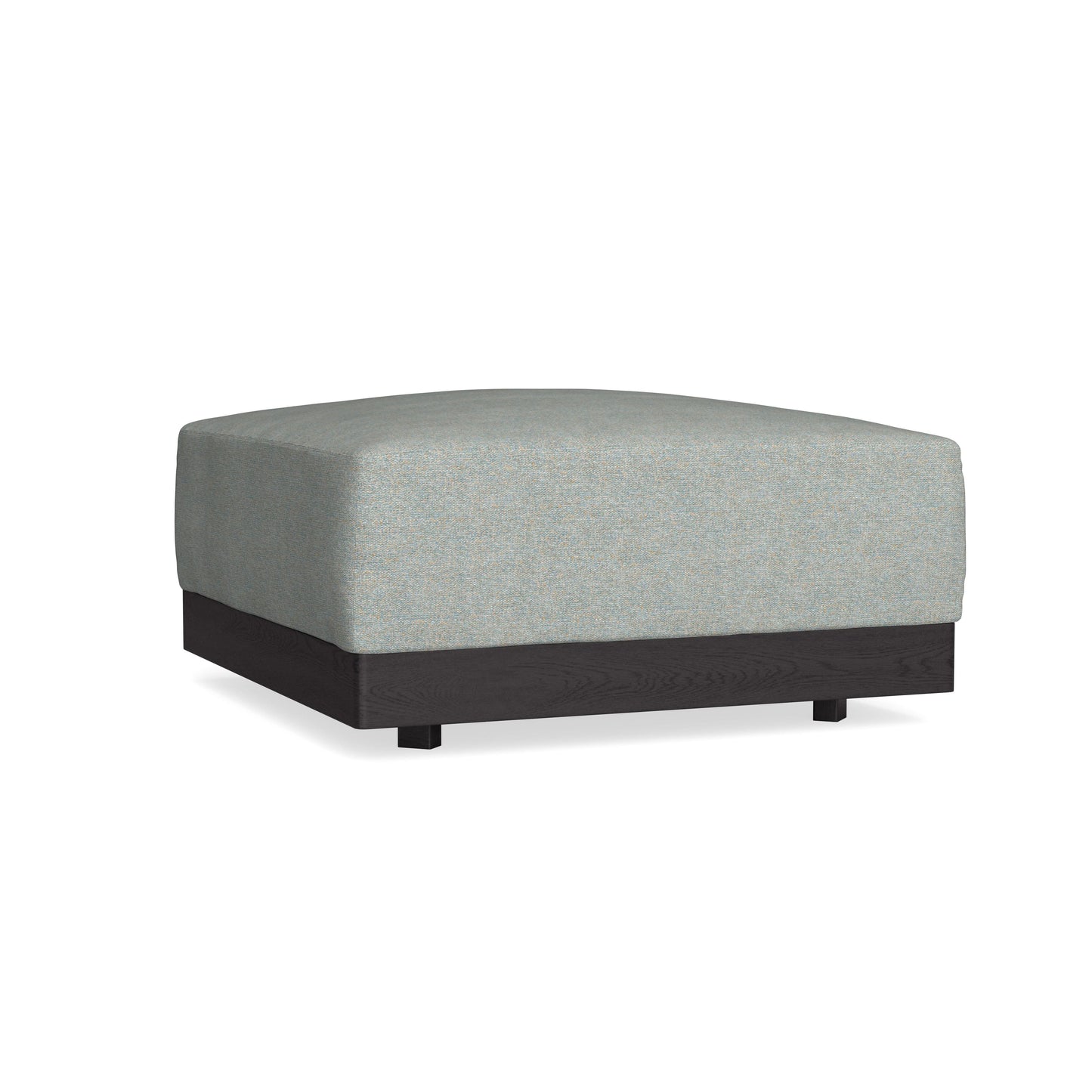 Modular Bondi Black Ottoman in Spa | Memory Foam Blend