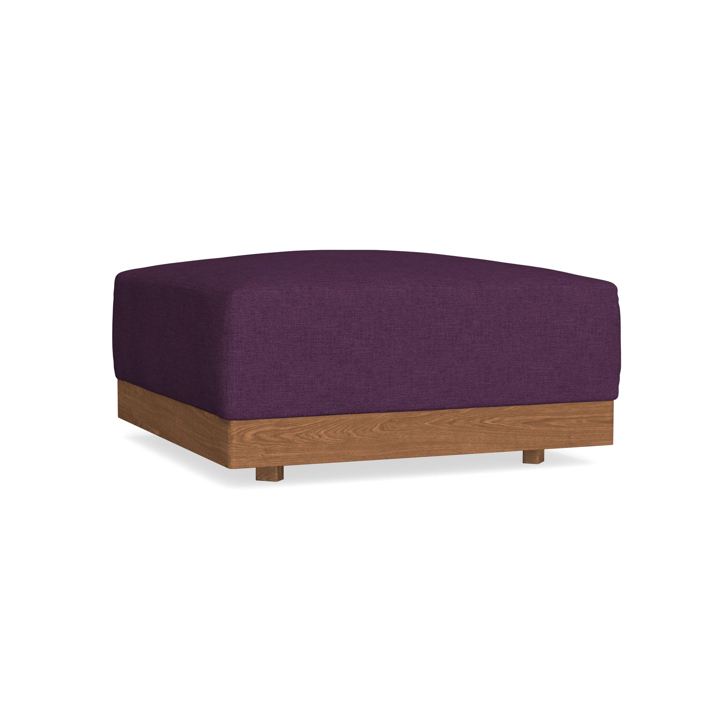 Modular Bondi Espresso Ottoman in Aubergine | Classic Blend