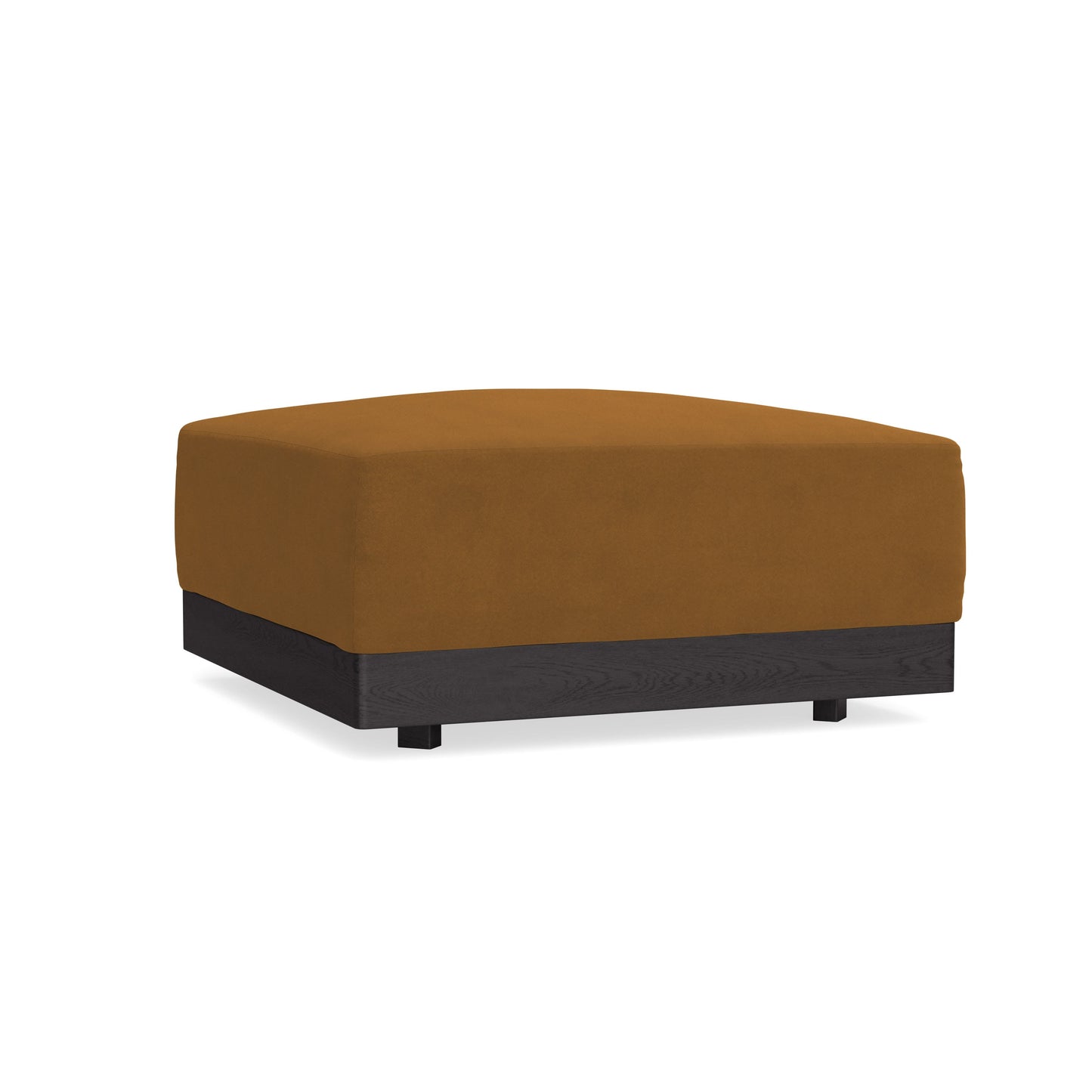 Modular Bondi Black Ottoman in Cognac | Classic Blend