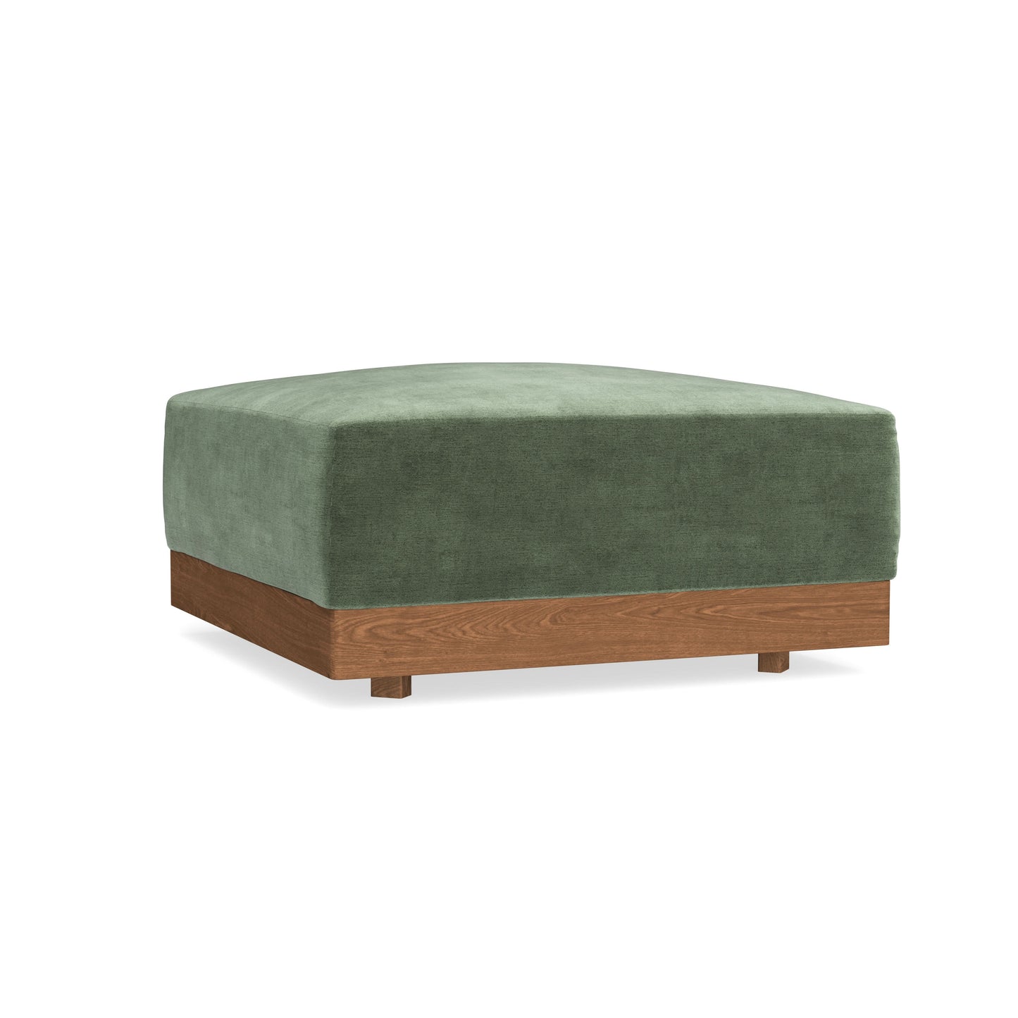 Modular Bondi Espresso Ottoman in Rosemary | Memory Foam Blend