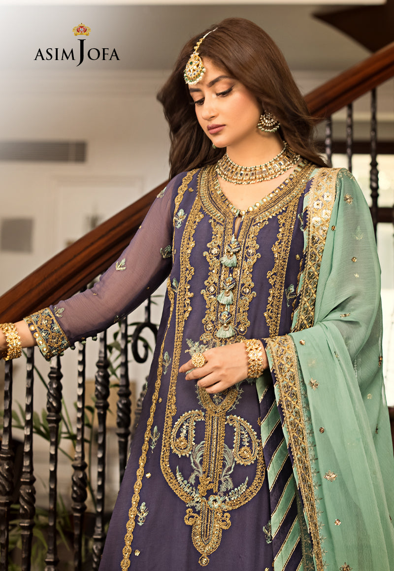 AJJM-09 EMBROIDERED CHIFFON 3 PCS