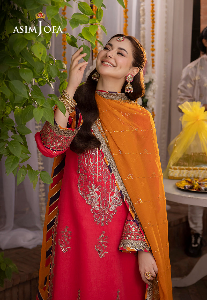 AJMJ-29 EMBROIDERED PAPER COTTON 3 PCS