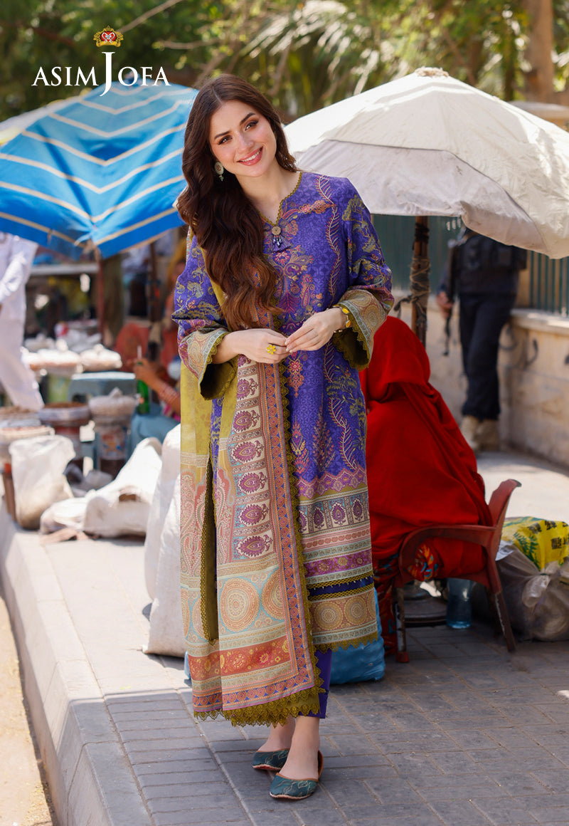 AJPL-03 PRINTED ARABIC LAWN 3 PCS
