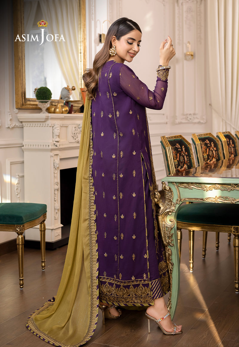 AJJM-18 EMBROIDERED CHIFFON 3 PCS