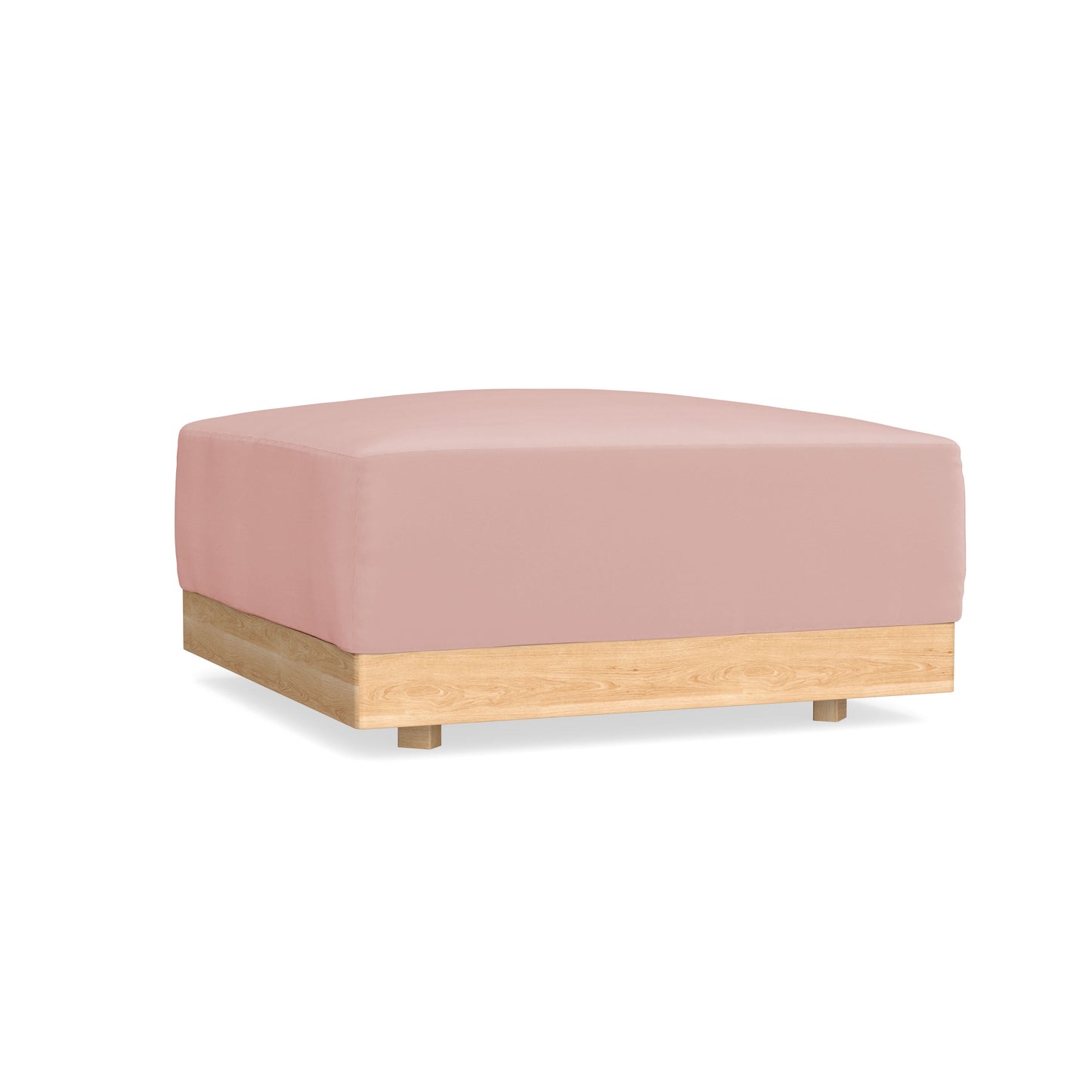 Slipcover Only - Modular Bondi Ottoman in Powder Pink