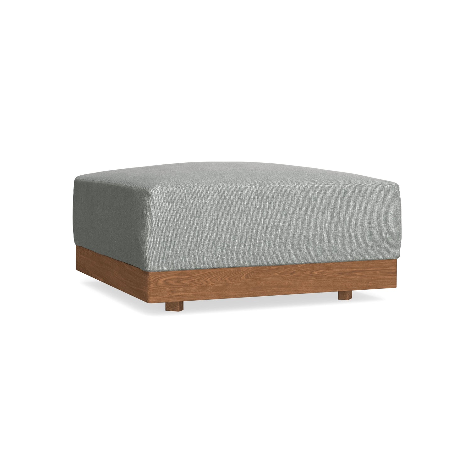 Modular Bondi Espresso Ottoman in Storm Gray | Classic Blend