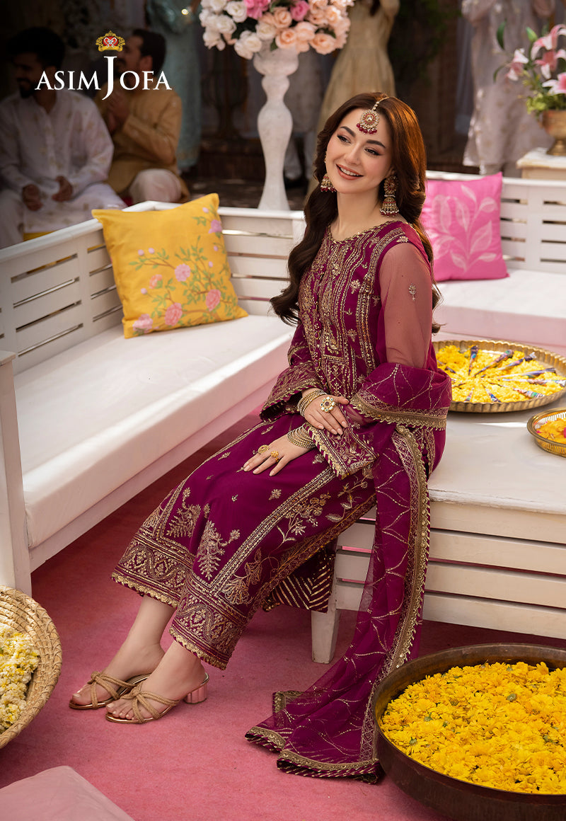 AJMJ-09 EMBROIDERED NET 3 PCS