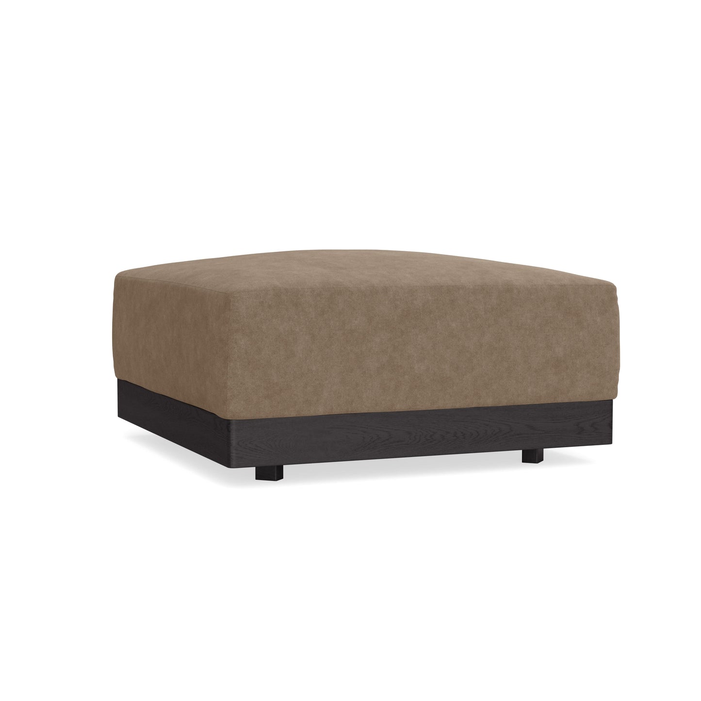 Modular Bondi Black Ottoman in Coffee | Classic Blend