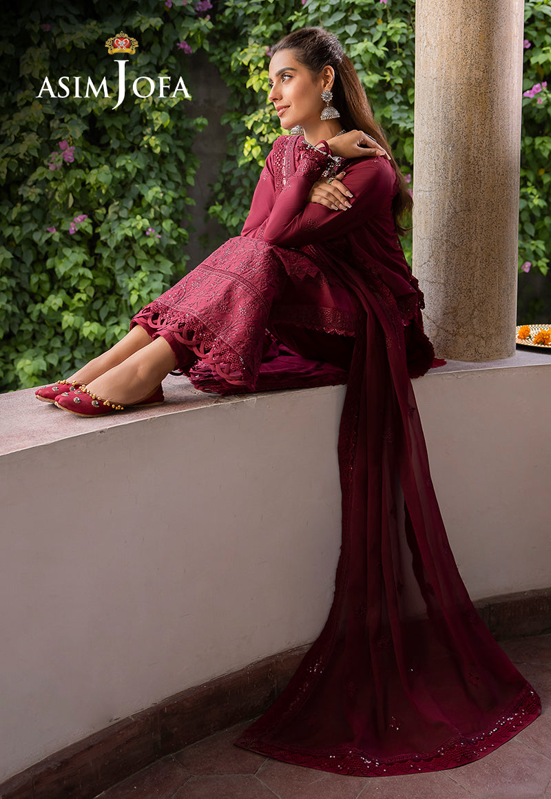 AJSW-02 EMBROIDERED POLY VISCOSE 3 PCS