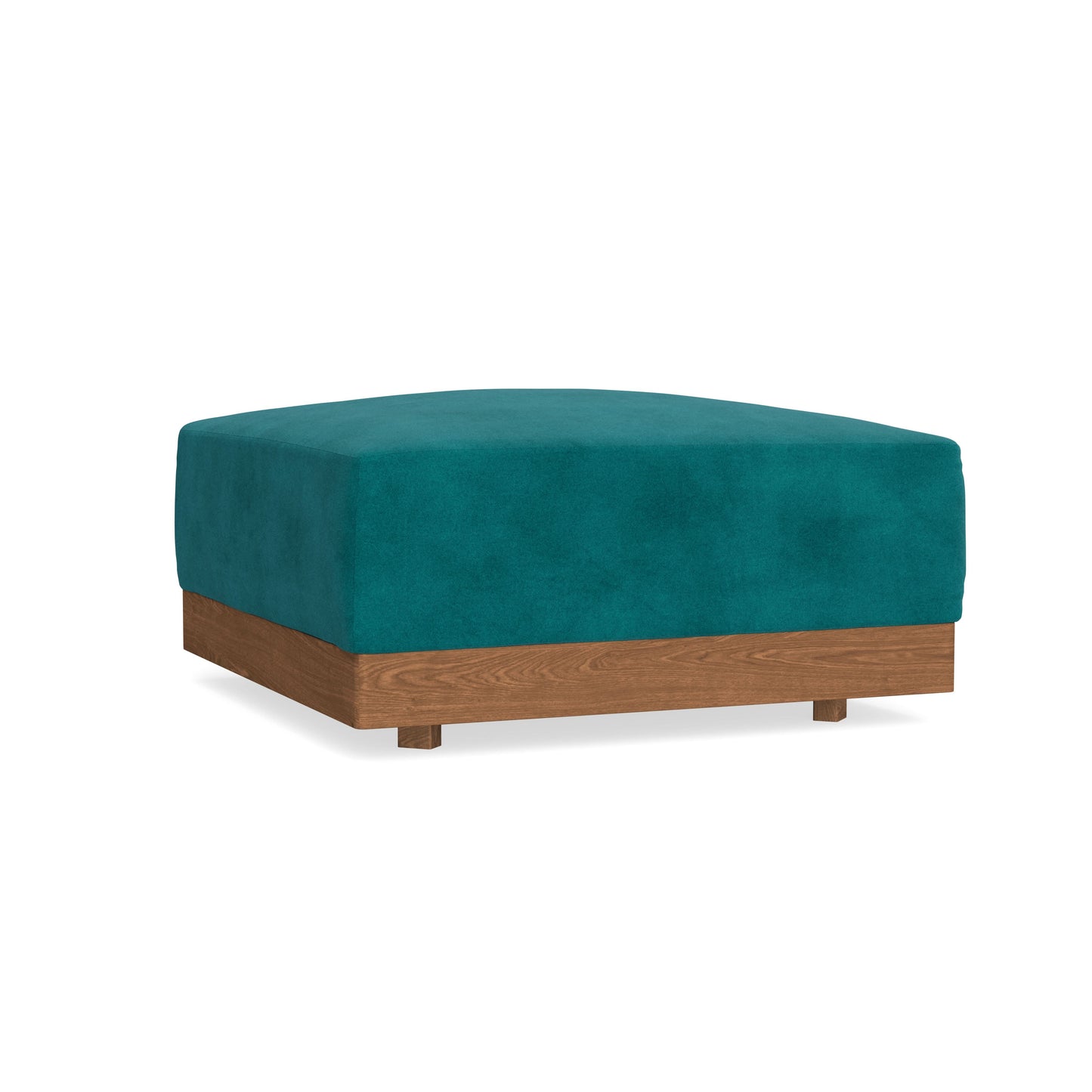 Modular Bondi Espresso Ottoman in Peacock | Classic Blend
