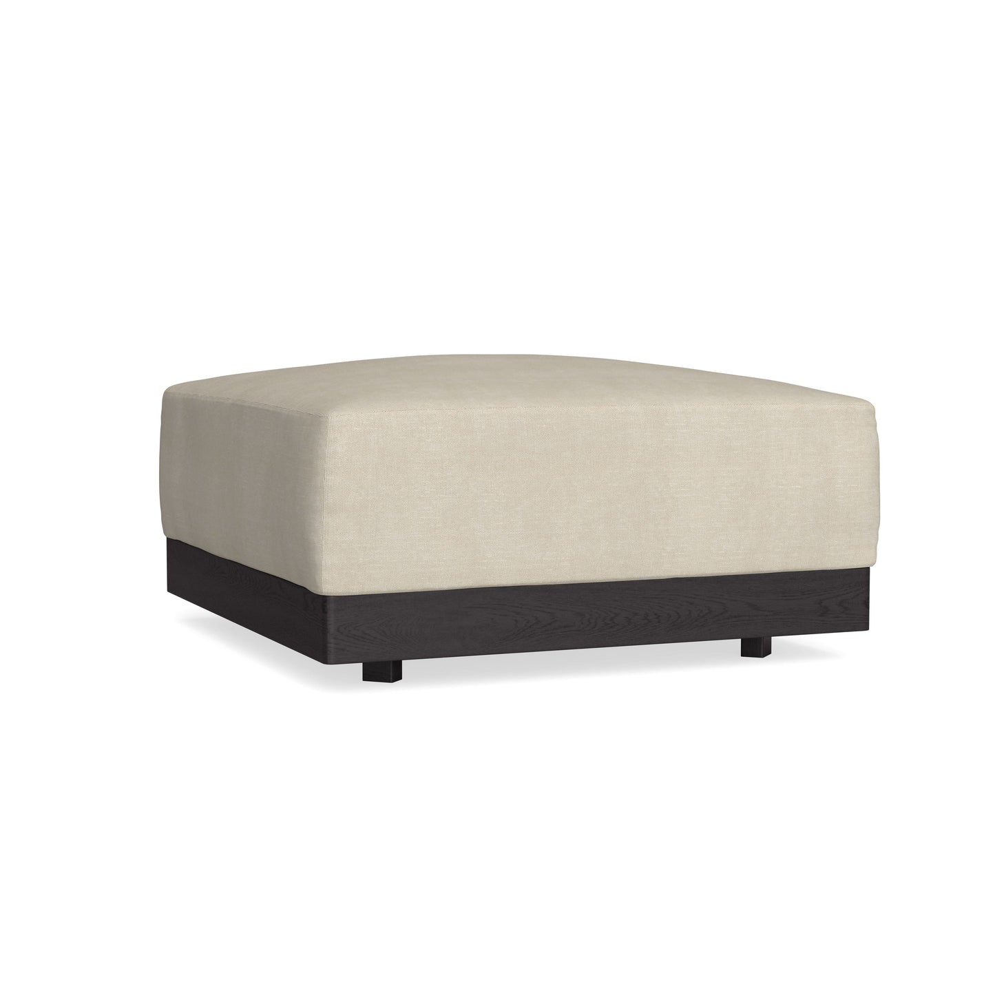 Modular Bondi Black Ottoman in Almond | Memory Foam Blend