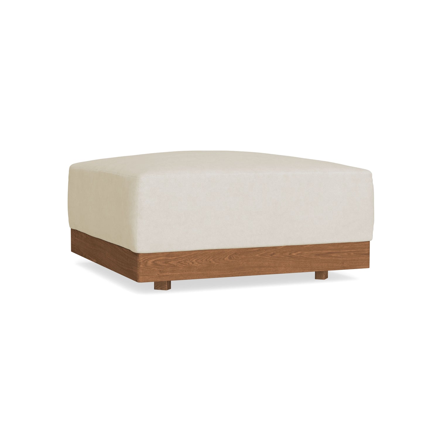 Modular Bondi Espresso Ottoman in Mascarpone | Classic Blend