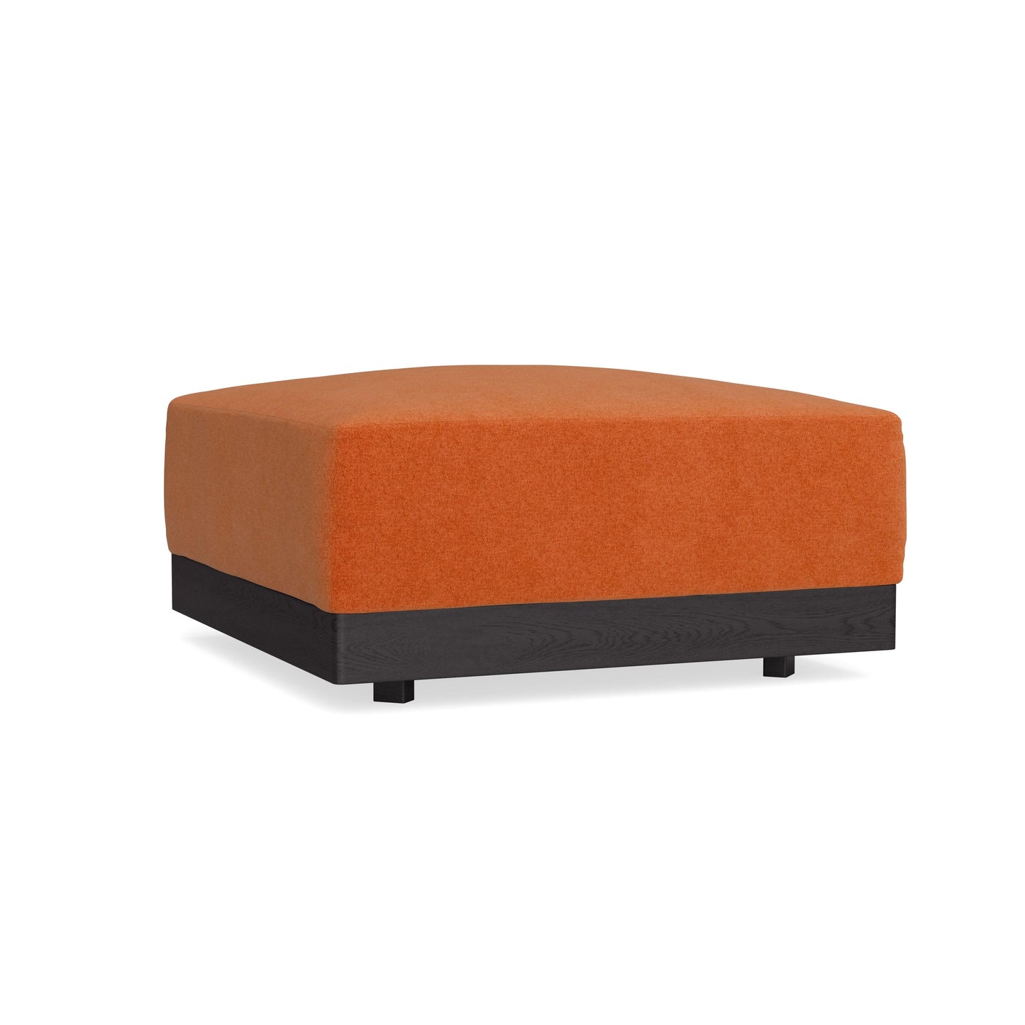Modular Bondi Black Ottoman in Terracotta | Classic Blend