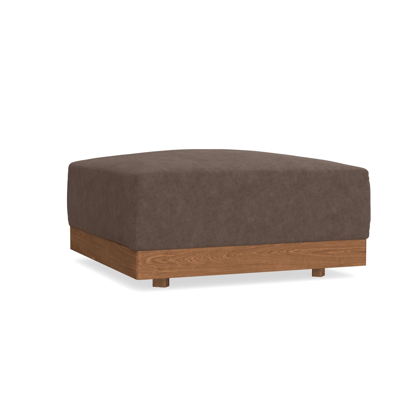Modular Bondi Espresso Ottoman in Chocolate | Memory Foam Blend