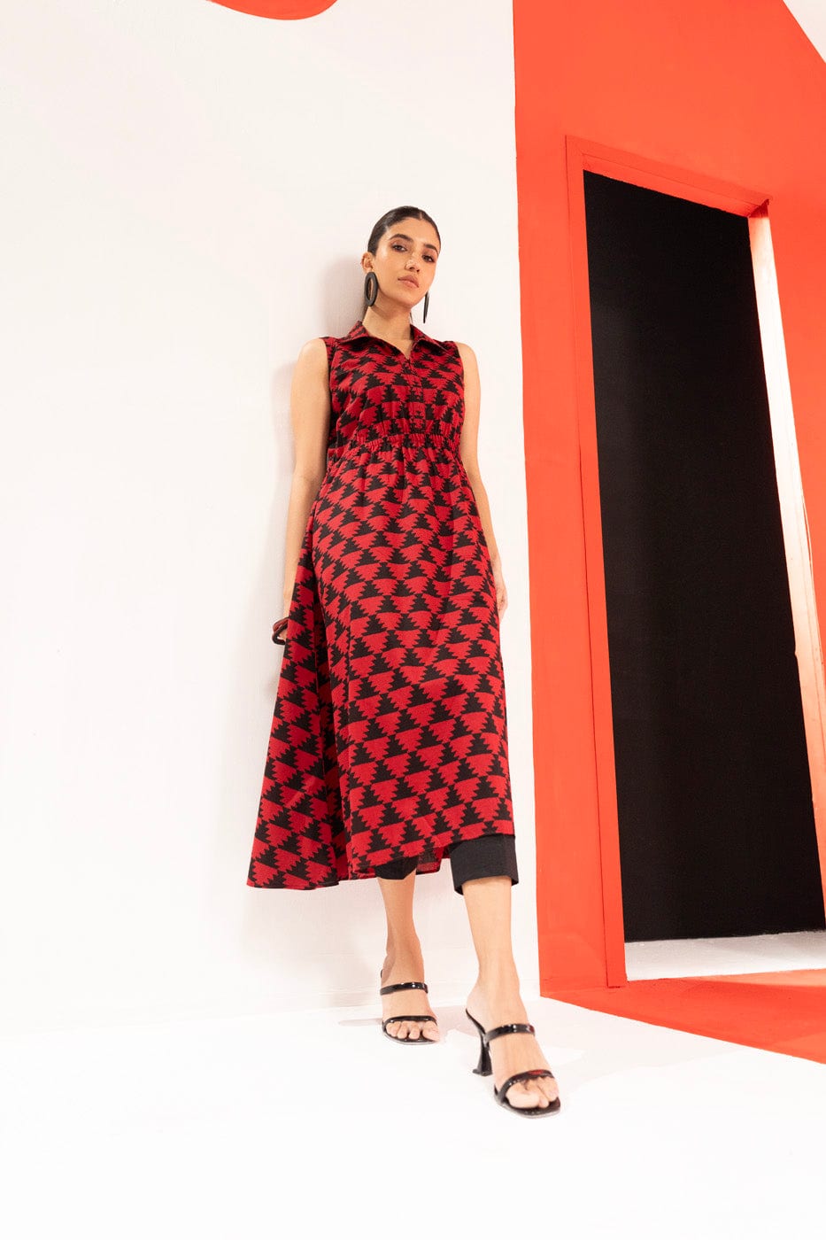 Printed Cambric Dress