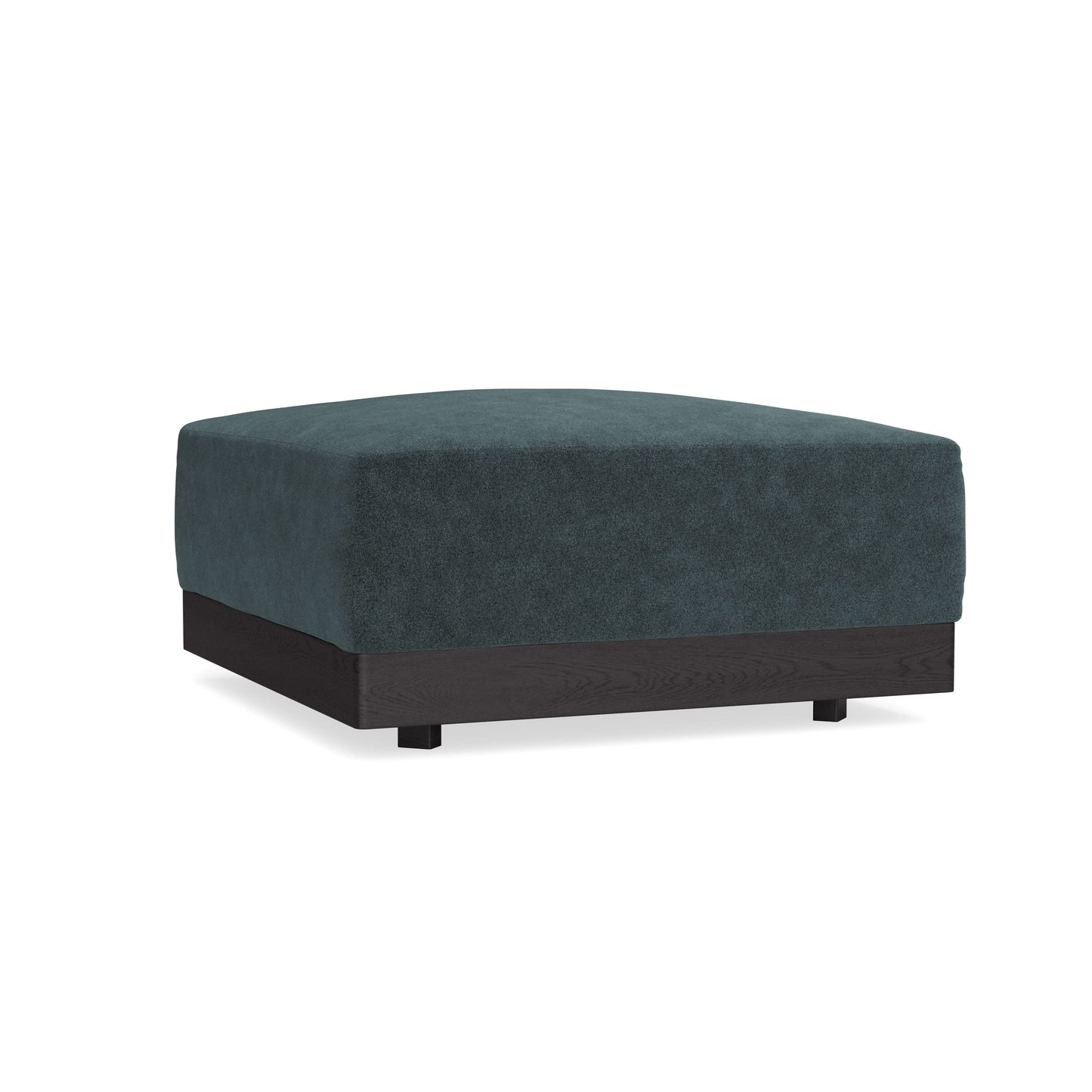 Modular Bondi Black Ottoman in Nightfall | Memory Foam Blend
