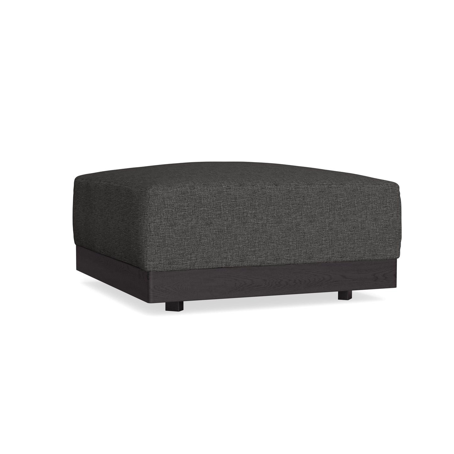 Modular Bondi Black Ottoman in Graphite | Classic Blend