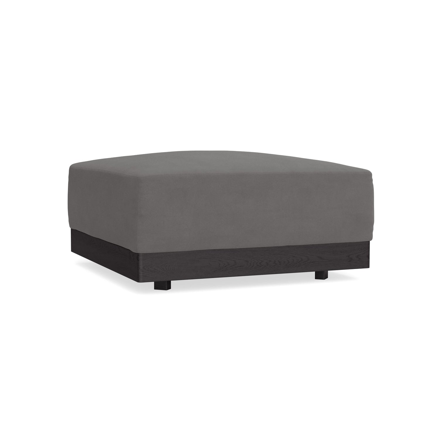 Modular Bondi Black Ottoman in Burnt Ember | Memory Foam Blend