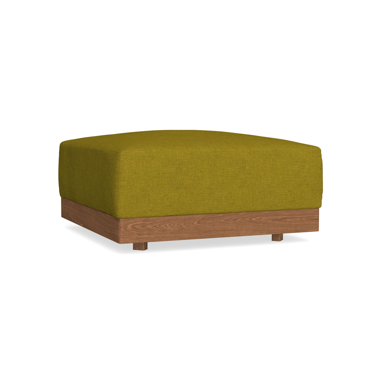 Modular Bondi Espresso Ottoman in Olive Green | Memory Foam Blend