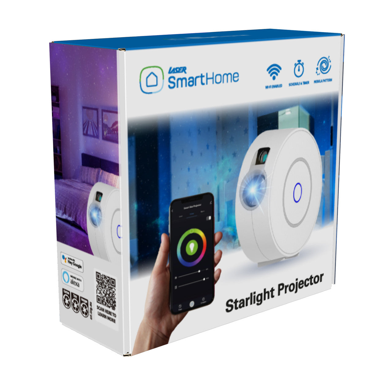 Laser Starlight Projector - Wi-Fi/App Controlled (White)