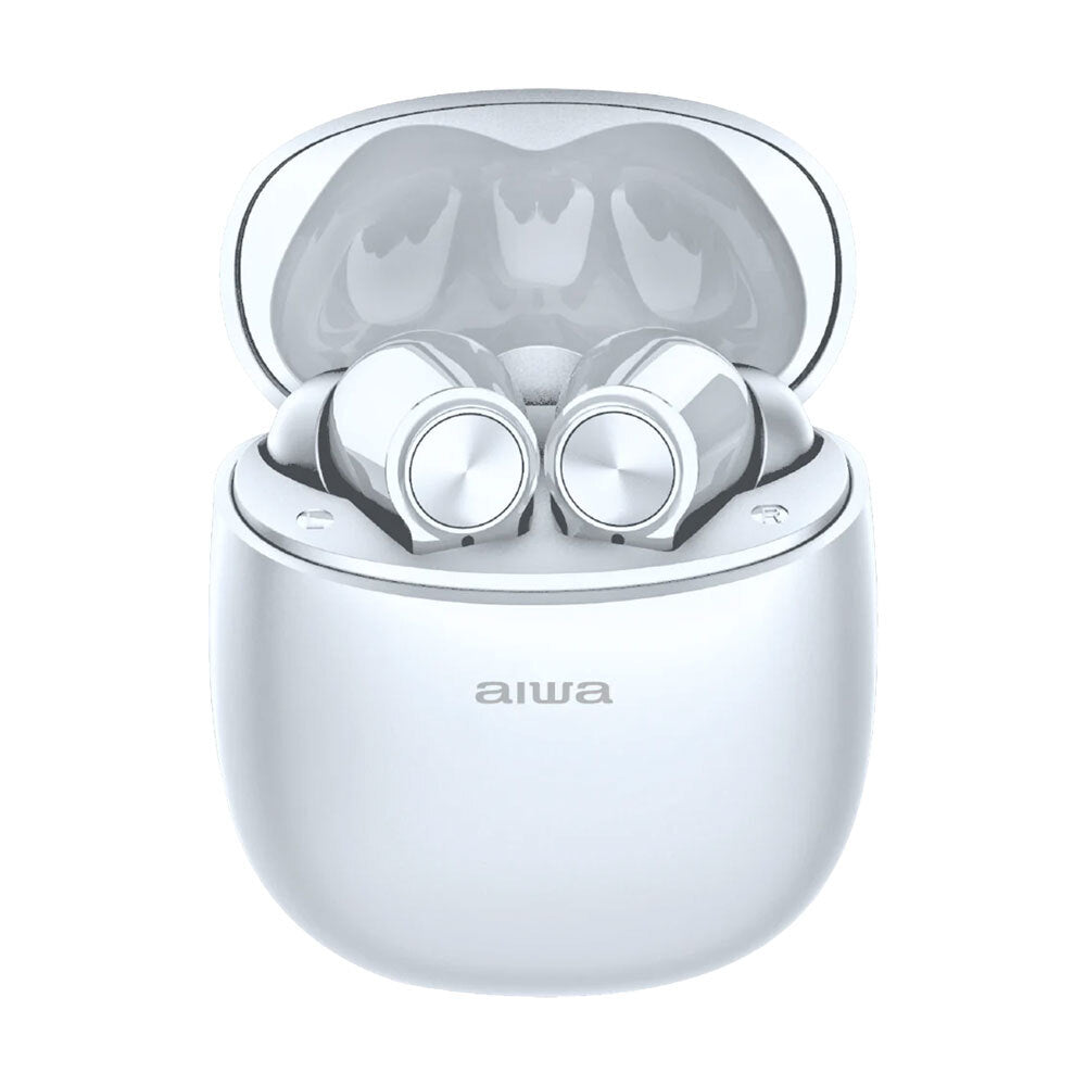 AIWA In-Ear Gelstem Bluetooth Earbuds (White)