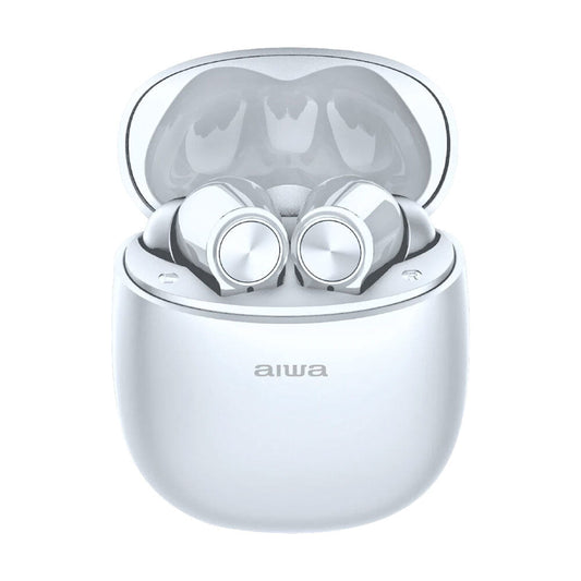 AIWA In-Ear Gelstem Bluetooth Earbuds (White)