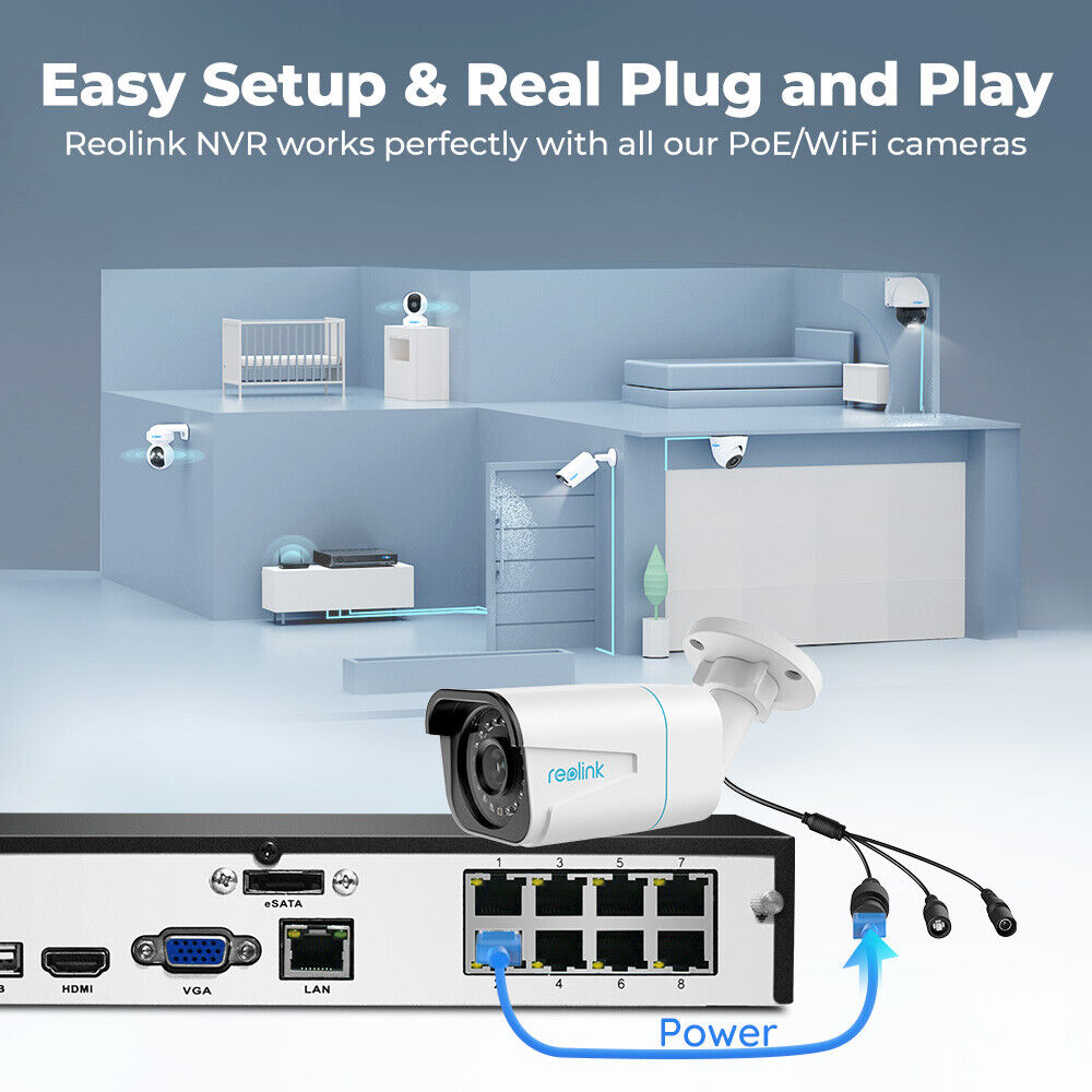 Reolink 4K 8-Channel Network Video Recorder (NVR)RLN8-410