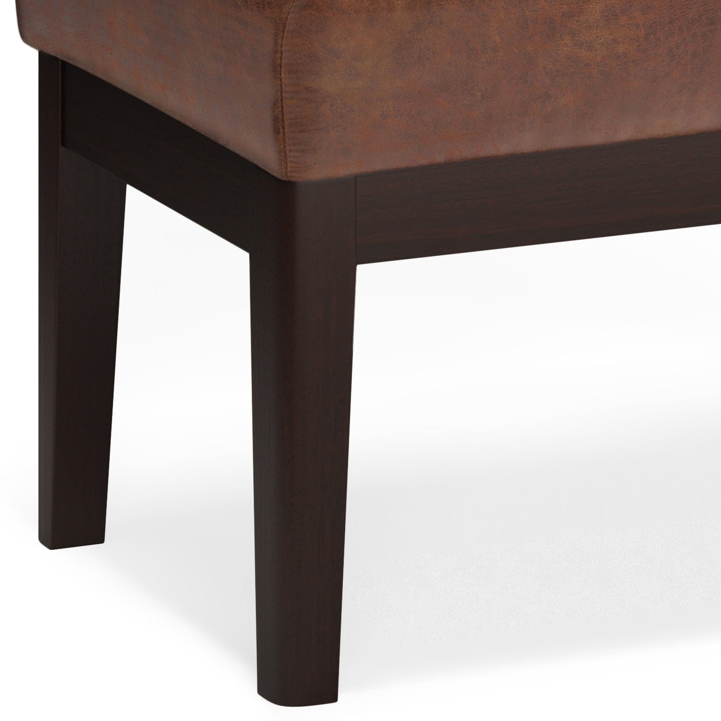 Veil 26.4" Ottoman Bench with Stitching Detail