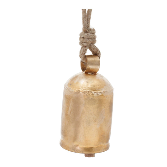 Gold Metal Bell Ornament, Set of 6