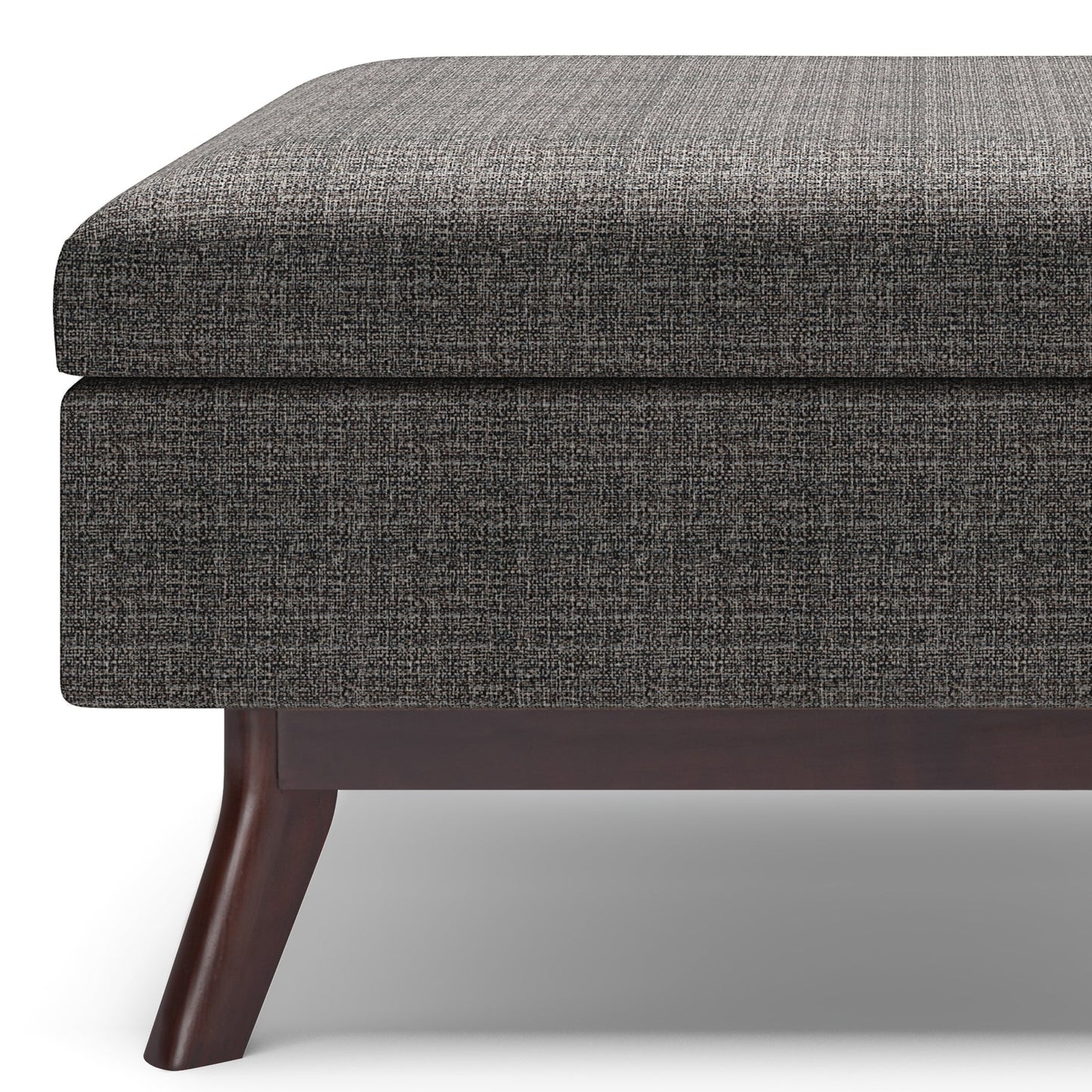 Untamed Upholstered Ottoman with Flip Top Storage and Wood Frame