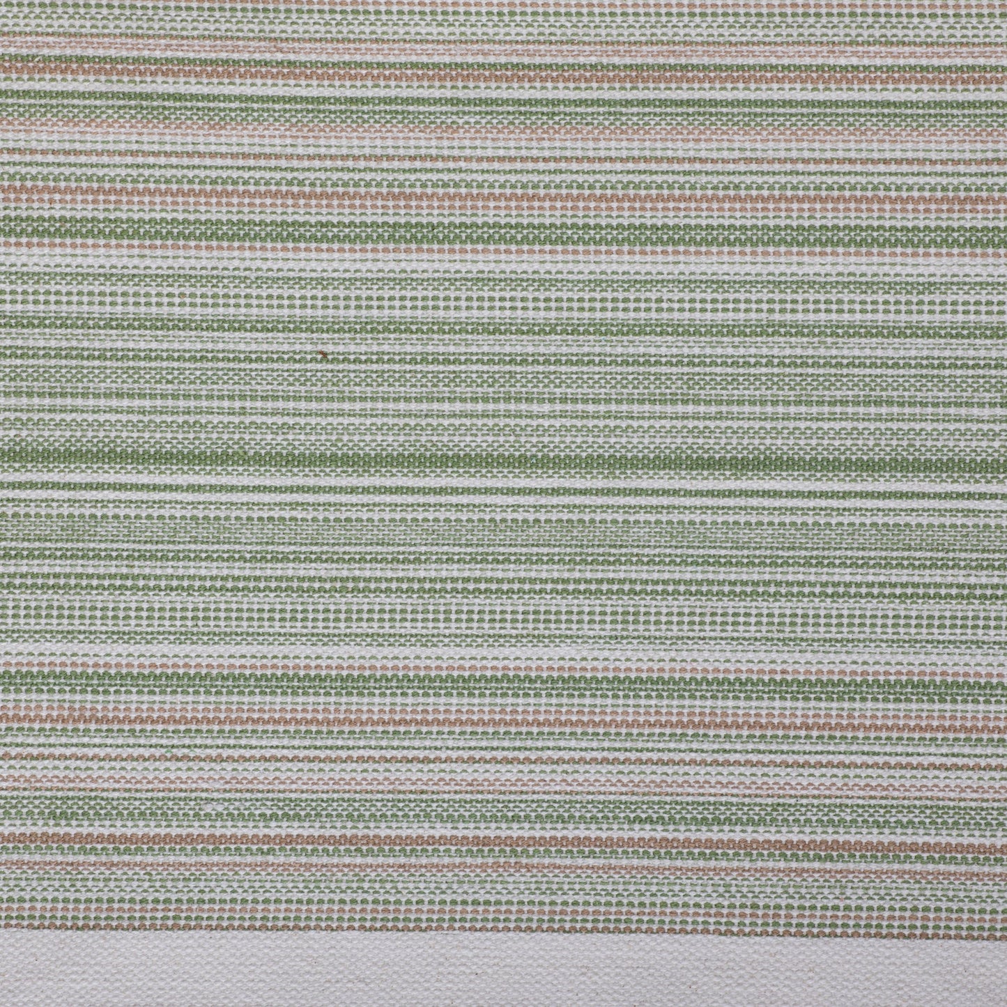 Thyme Striped Fringe Ribbed Table Runner 14X108