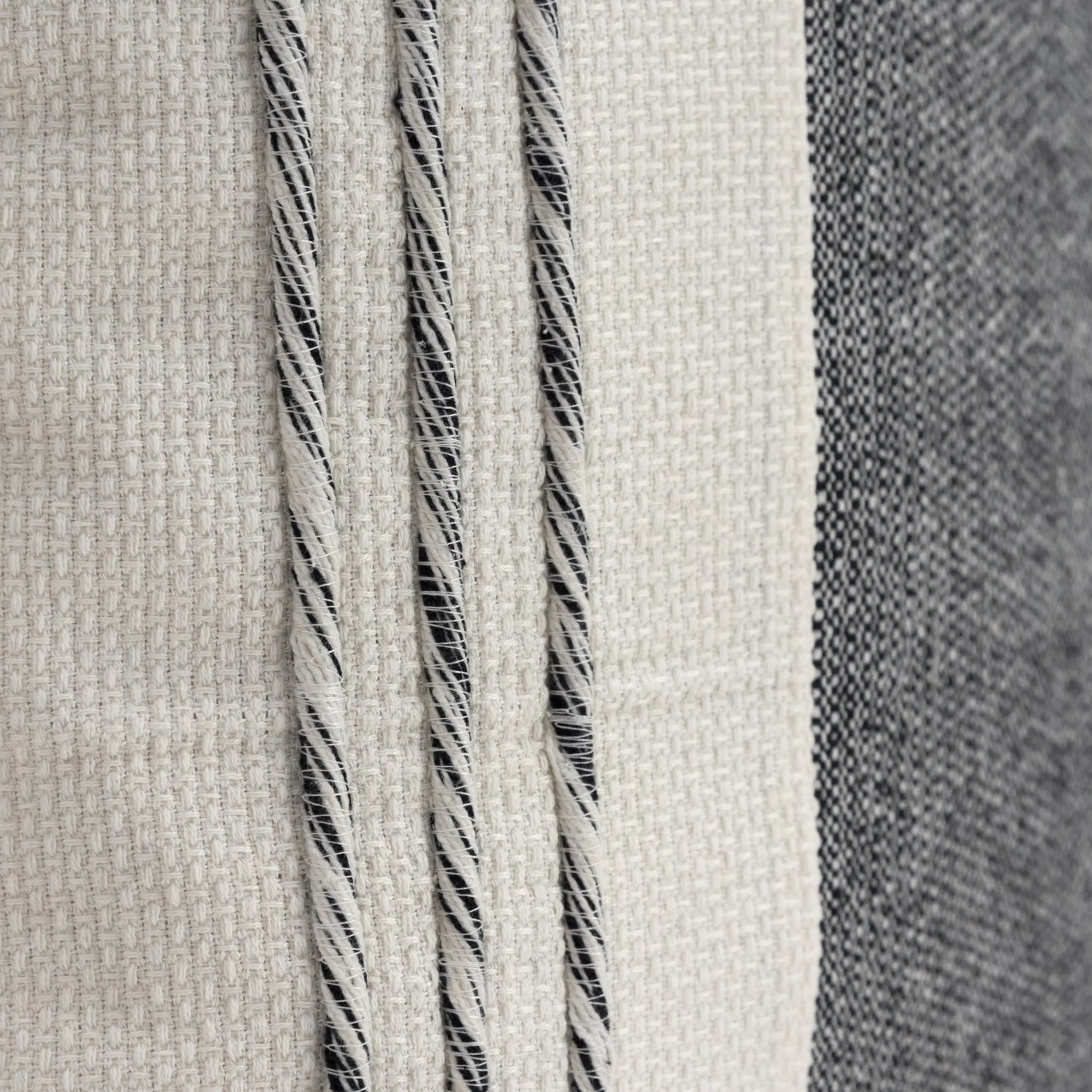 Woven Color Block Throw Pillow