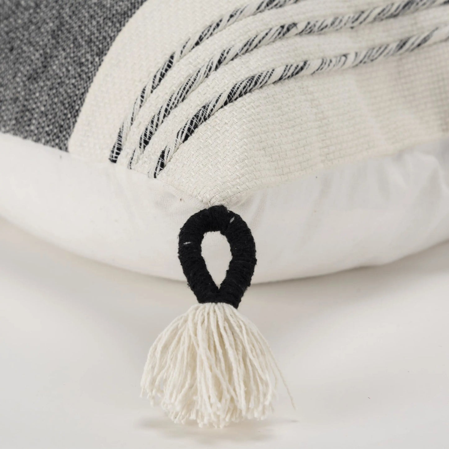 Woven Color Block Throw Pillow