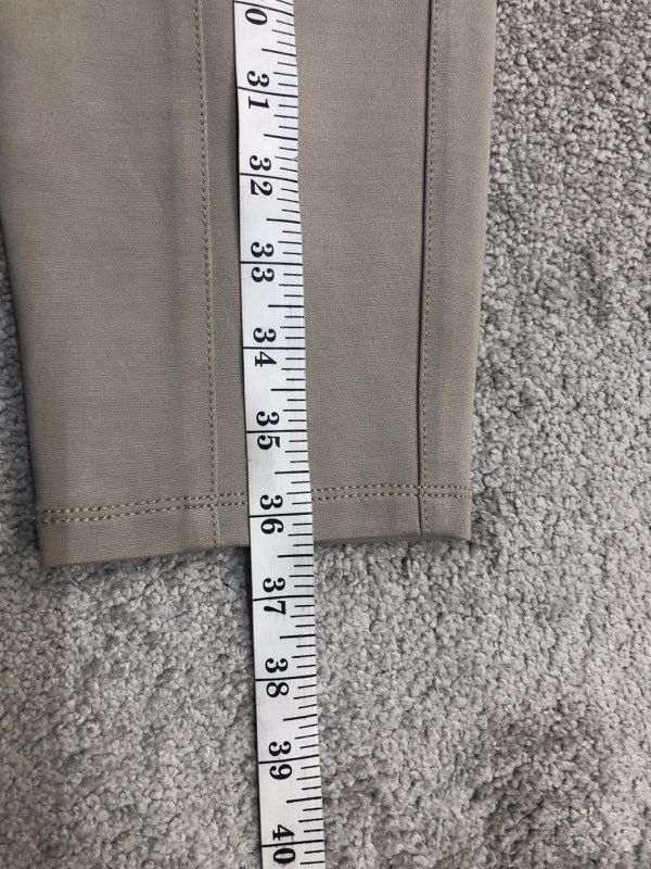 White House Black Market Pants Womens Tan Chino Pant Tapered Leg Zipper Pockets