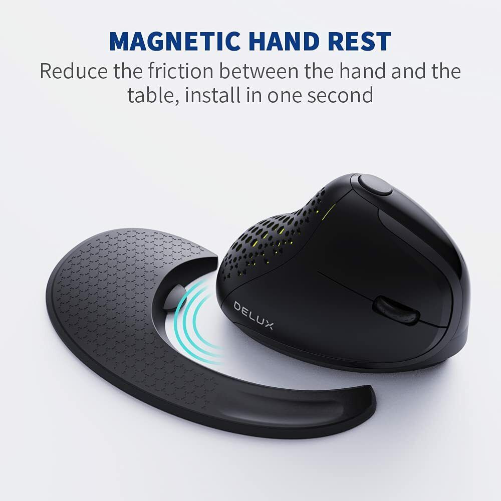 Delux M618XSD Seeker Ergonomic Vertical Mouse