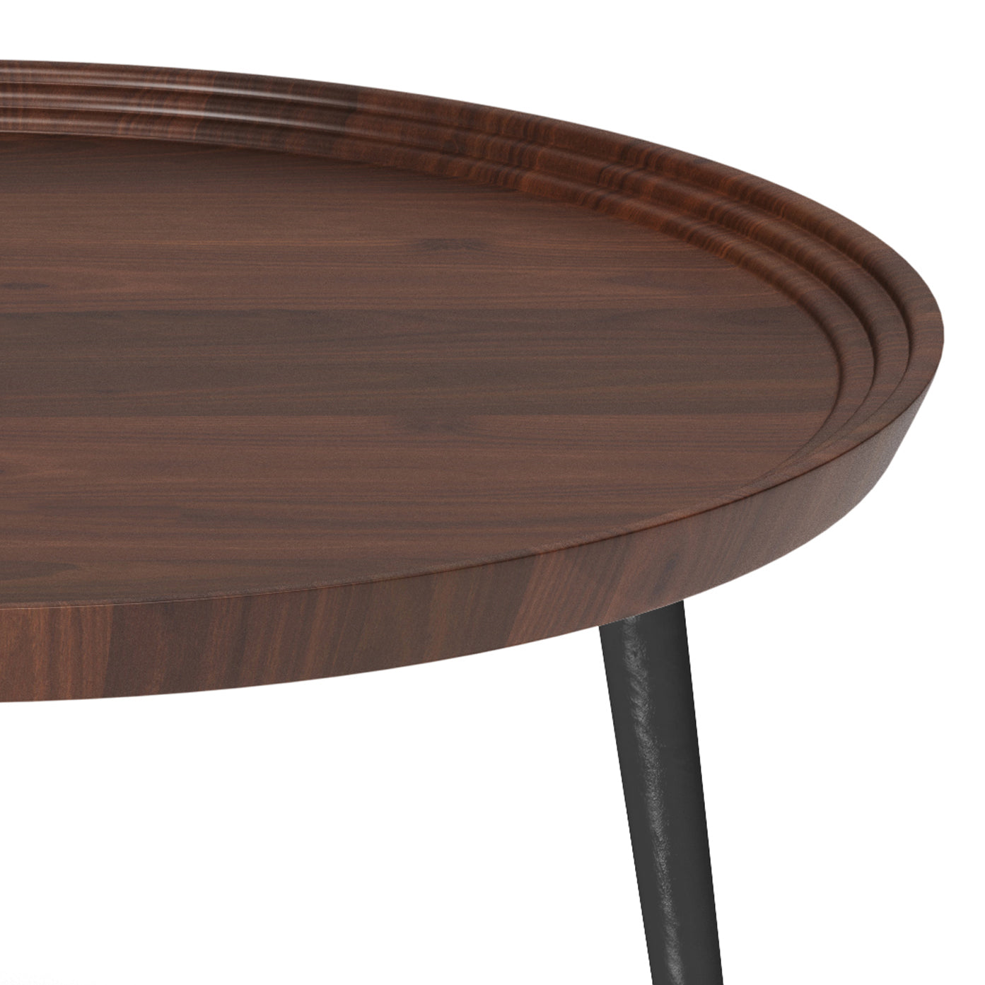 Coffee Table with Round Tray-style Top