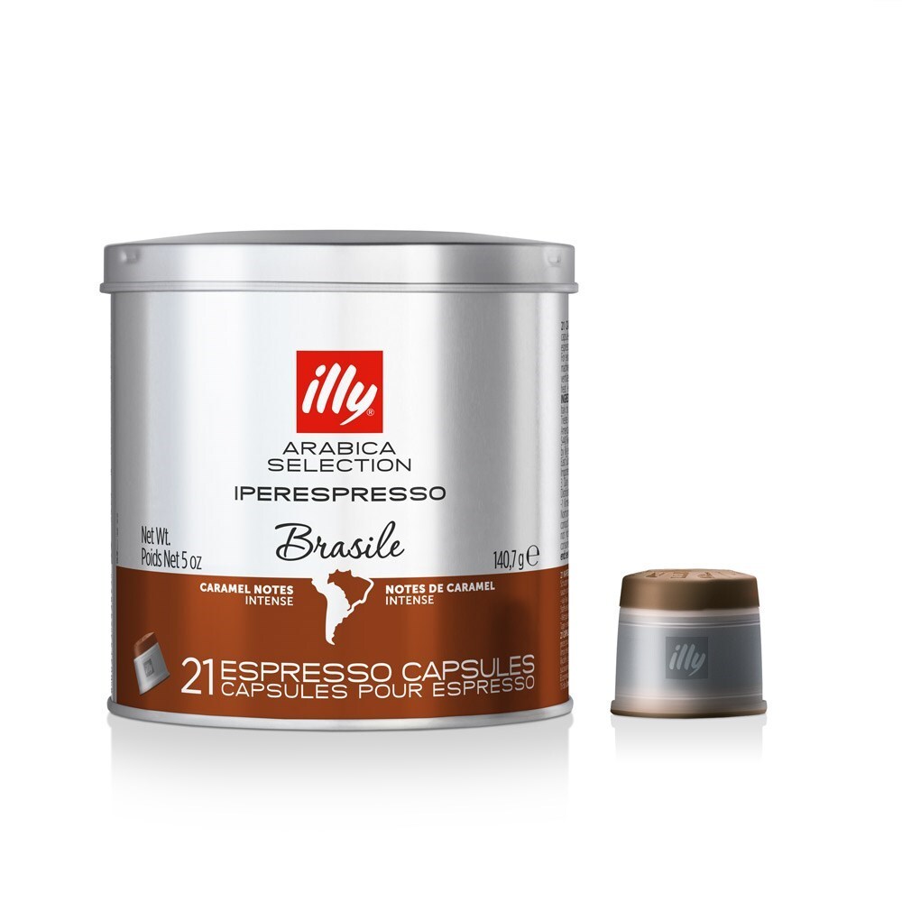 Illy 21 Pieces Brazil iperEspresso Coffee Capsules 140g