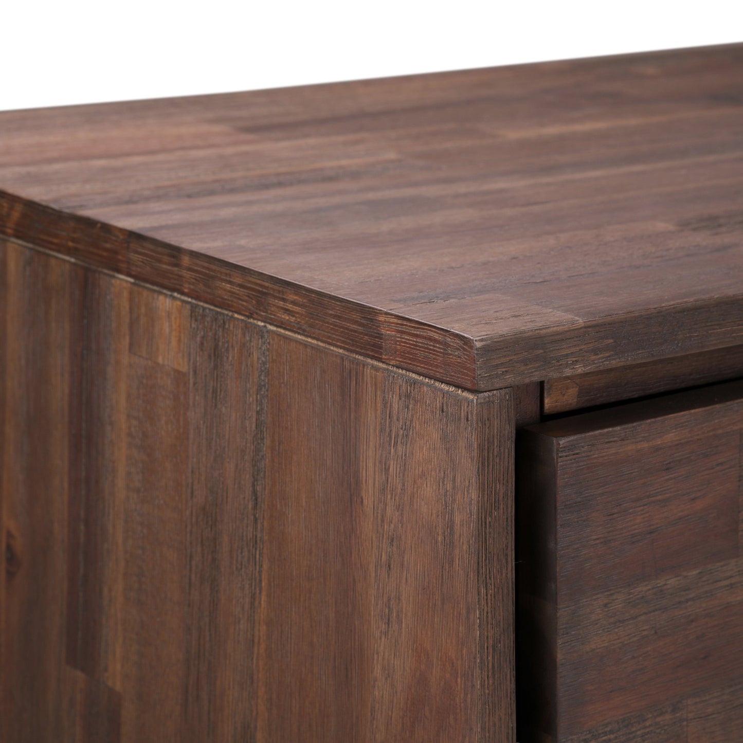 Passage 2-Door Storage Cabinet with 4 Adjustable Shelves and Metal Angled Legs