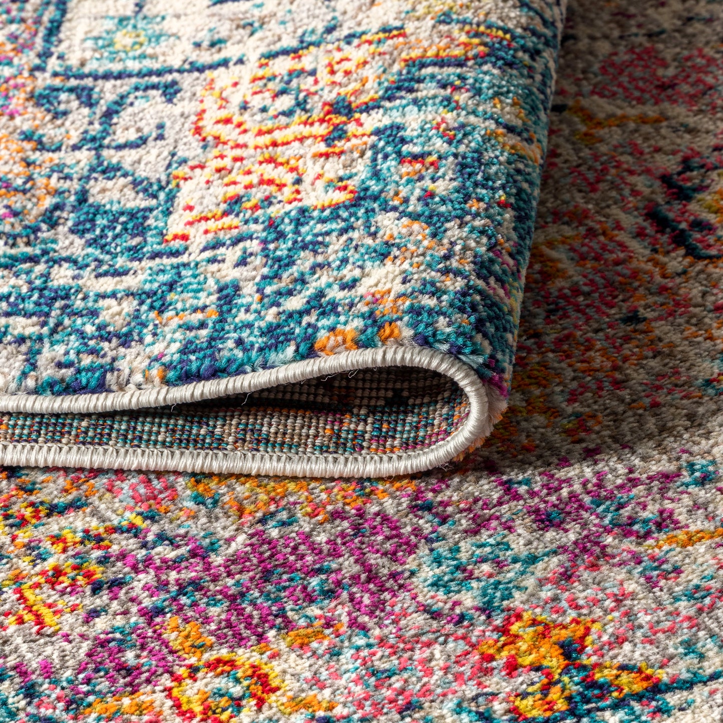 Bohemian FLAIR Boho Vintage Medallion Area Rug