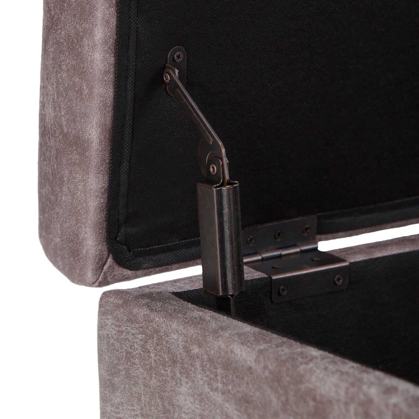 Untamed Upholstered Ottoman with Flip Top Storage and Wood Frame
