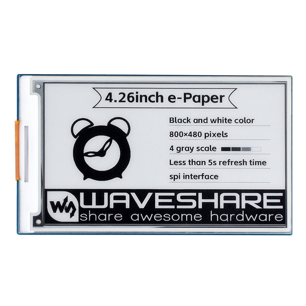 4.26" E-Paper Display HAT (800x480)