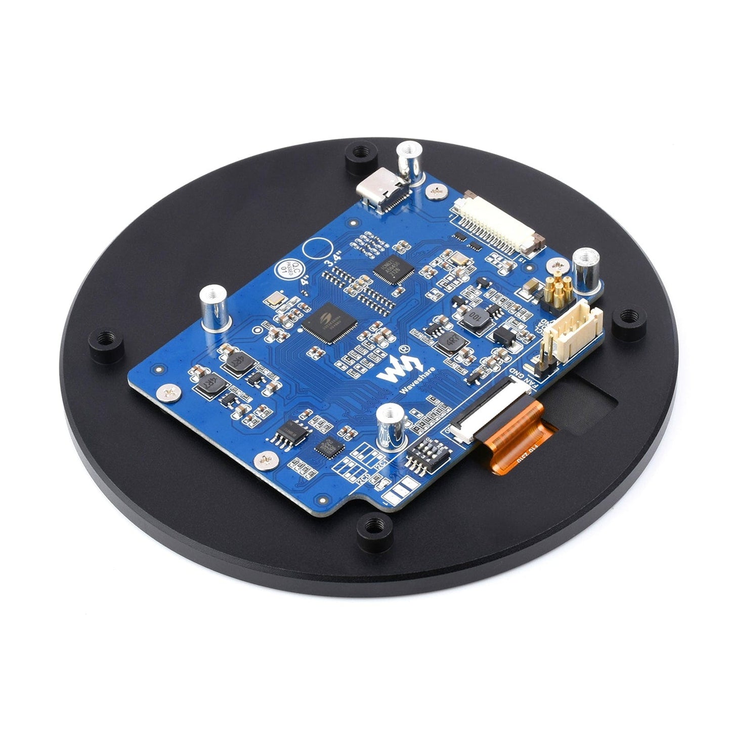 4" DSI Round Touch Display for Raspberry Pi