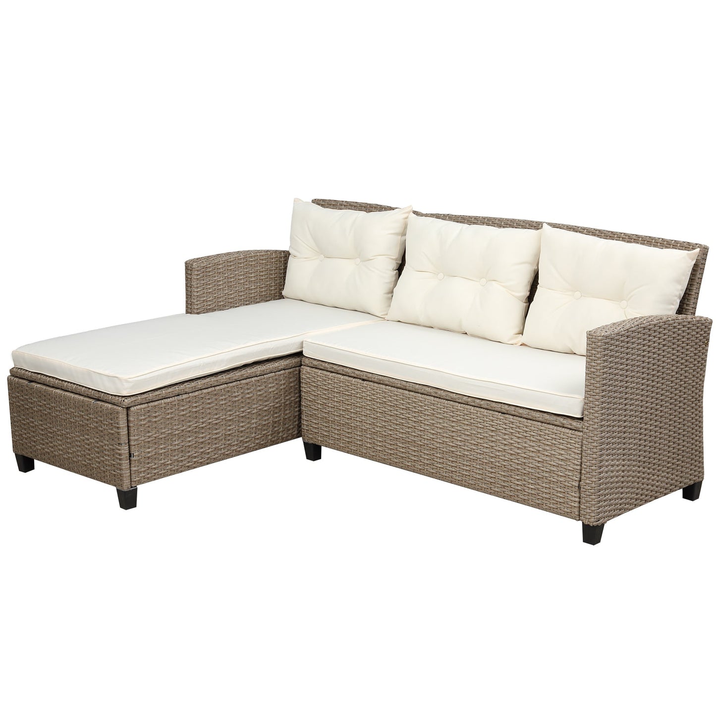 4-Piece Conversation Set with Seat Cushions